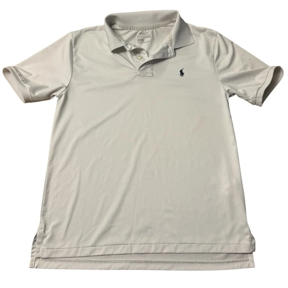 Ralph Lauren | Boys Polo Shirt in White with Black Pony Size Large 14 L/G